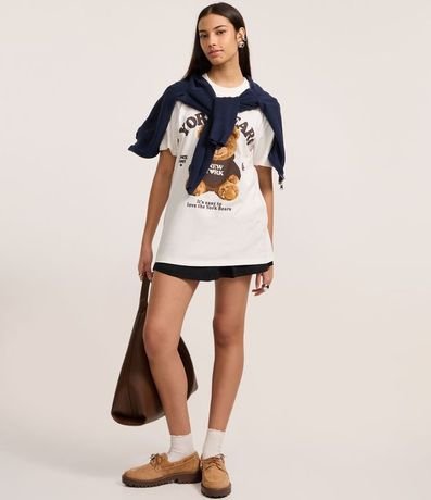 Remera en Algodón con Estampa Oso York Bears 2