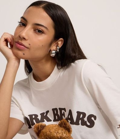 Remera en Algodón con Estampa Oso York Bears 3