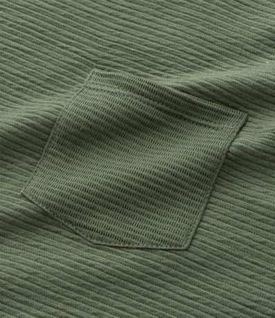 Remera Texturizada en Algodón con Bolsillo 7