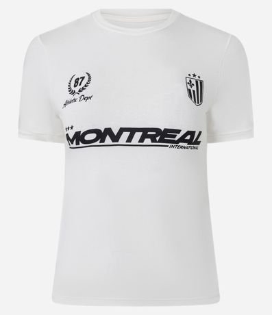 Remera New T-shirt en Algodón con Estampa Montreal 4