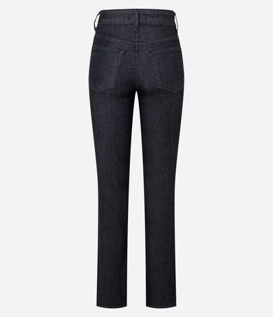 Pantalón Recto en Jeans con Elastano y Cintura Alta 6