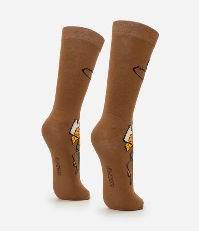 Media Caña Larga con Estampa Woody 3