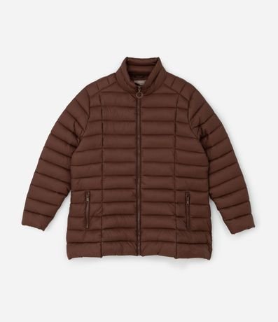 Campera Puffer Ultralight Alargada en Poliamida Curve & Plus Size 5