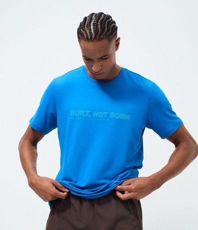 Remera Manga Corta Dry con Lettering Reflectante 3