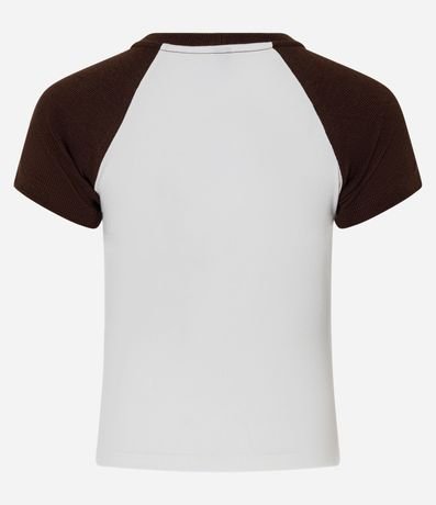 Remera en Algodón con Manga Corta Contrastante 6