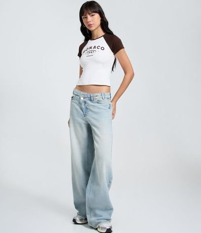 Remera en Algodón con Manga Corta Contrastante 2