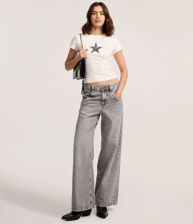 Remera en Algodón con Estampado de Estrella 2