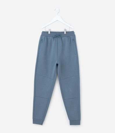 Pantalón Infantil en Algodón Felpado con Bolsillos y Cremallera – Talle 5 a 14 años 2