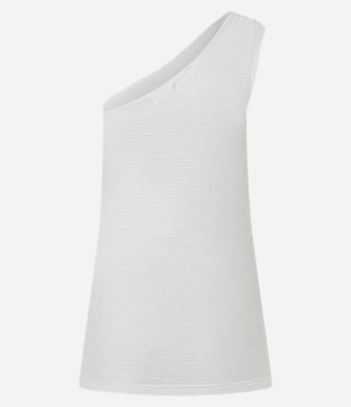 Blusa Texturizada en Anarruga Escote Hombro Único 6