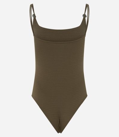 Body Texturizado en Poliamida con Adornos en el Bretel Doble 7