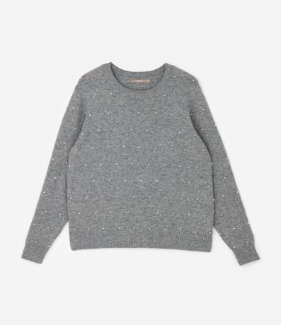 Suéter en Punto con Perla Curve & Plus Size