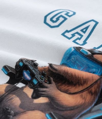 Remera Comfort Infantil con Estampa de Capivara Game On - Talle 5 a 14 años 3