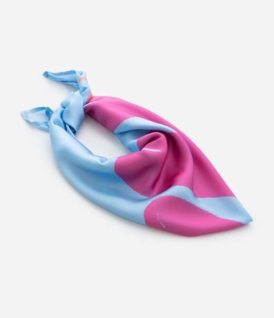 Pañuelo en Satén con Estampado Fresh Coral 3