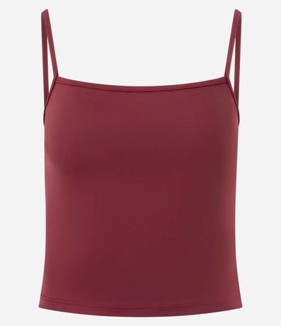 Top Cropped de Poliamida con Breteles Finos 4