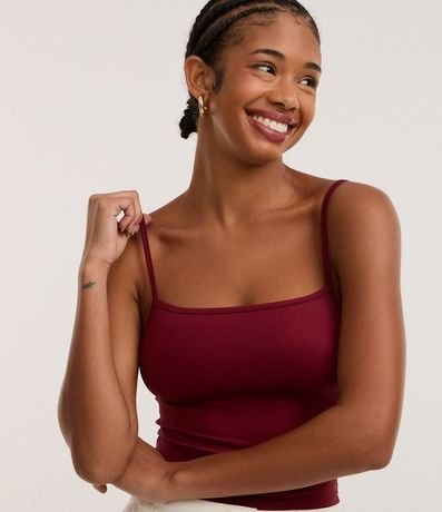 Top Cropped de Poliamida con Breteles Finos 3