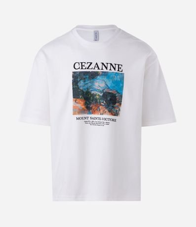 Remera Boxy en Algodón con Estampado Artística Cézanne 5