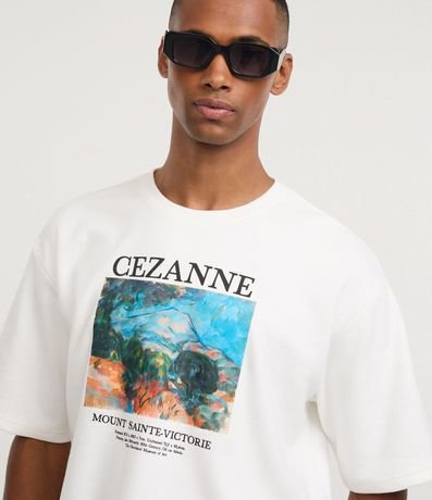 Remera Boxy en Algodón con Estampado Artística Cézanne 3