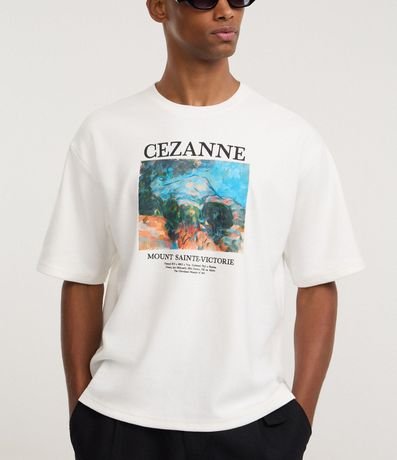 Remera Boxy en Algodón con Estampado Artística Cézanne 4
