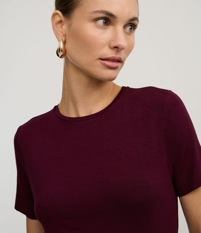 Blusa Básica en Viscosa con Cuello Redondo 3