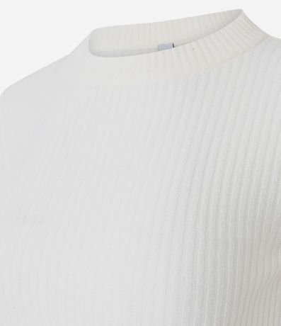 Blusa Manga Larga en Chenille con Cuello Colada 2