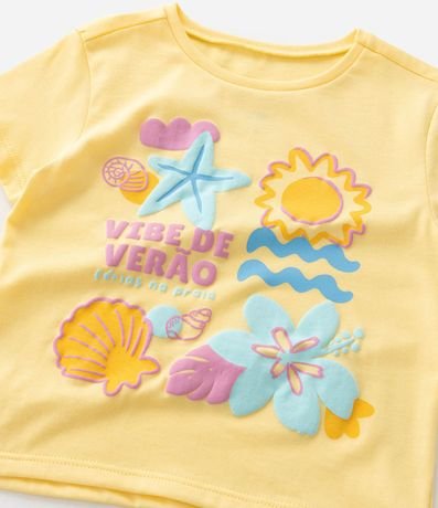 Remera Infantil con Estampado Ícones De Verano – Talle 1 a 5/6 4