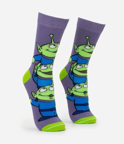 Media Caña Larga con Estampa Aliens Toy Story 2