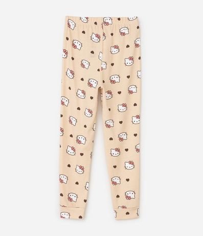 Pijama Larga Infantil Hello Kitty con Estampa - Talle 5 a 14 años 7