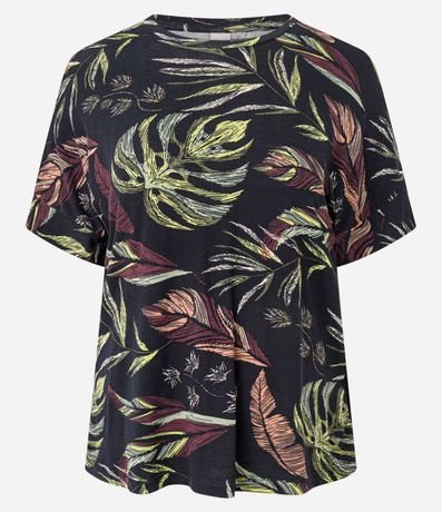 Blusa en Viscolycra con Estampa Follaje 5