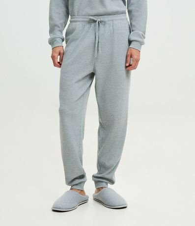 Pijama Largo con Textura Waffle 2