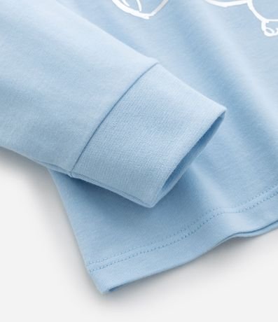 Pijama Infantil Largo Estampa de cuadros y Stitch - Talle 5 a 14 años 9