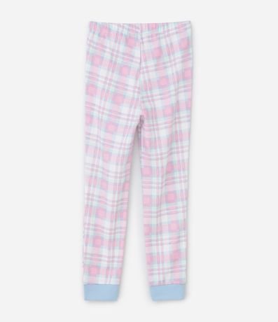 Pijama Infantil Largo Estampa de cuadros y Stitch - Talle 5 a 14 años 5