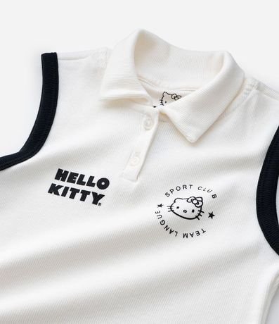 Musculosa Infantil con Cuello Polo y Estampa de Hello Kitty – Talle 7 a 16 años 6