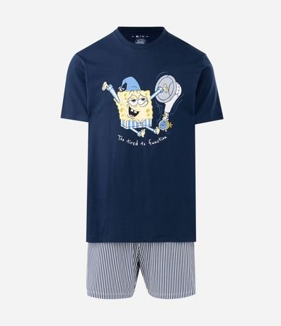 Pijama Corto en Algodón con Estampado Bob Esponja 5