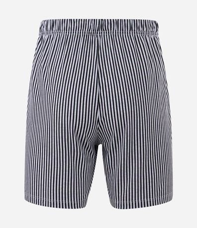 Pijama Corto en Algodón con Remera Estampada Garfield y Shorts Listrado 8