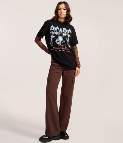Remera en Algodón con Estampa de la Banda AC/DC 2