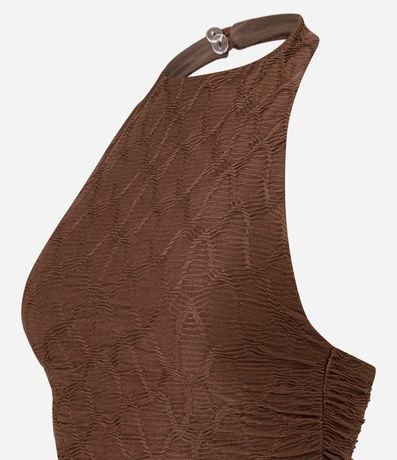 Vestido New Midi Frente Única con Textura 5