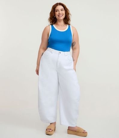 Blusa con Biés Contrastantes Curve & Plus Size 2