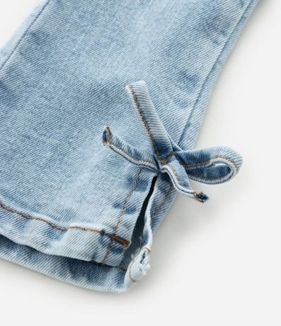 Pantalón Infantil en Jeans Flare con Moña en el Ruedo  – Talle 3 a 18 Meses 6
