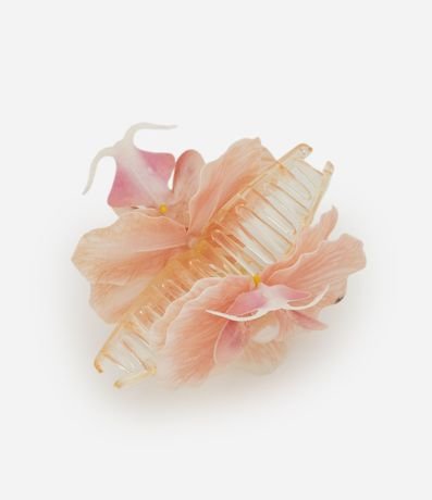 Pinza para el Pelo en Plástico con Formato de Flor Orquídea 2