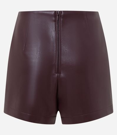 Short Pollera en PU con Traspase Delantero 7