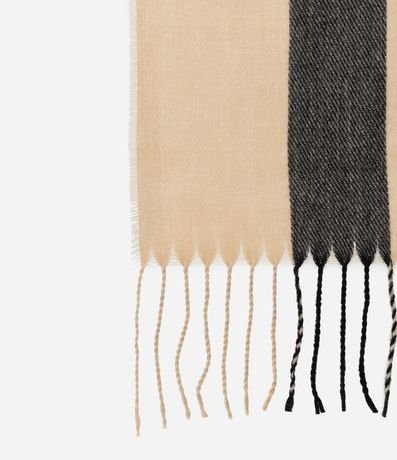 Bufanda en Franela con Estampado de Cuadros 3