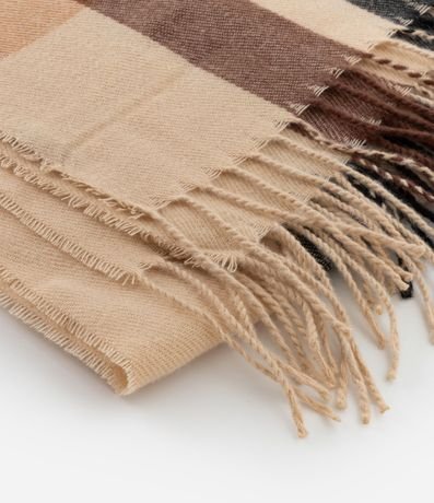 Bufanda en Franela con Estampado de Cuadros 4