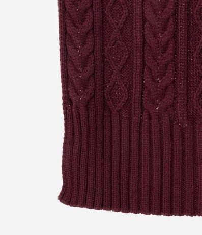 Bufanda en Punto con Textura Trenzada 3