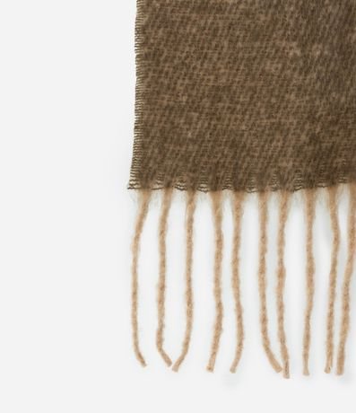 Bufanda en Franela con Franjas y Bloque de Color 3