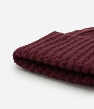 Gorro en Punto con Textura Trenzada 3