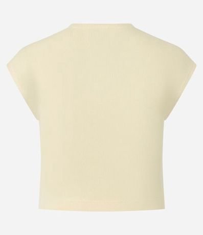 Blusa Sin Manga en Rib con Textura de Rayas 4