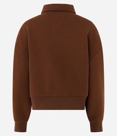 Algodón con Forro Fleece y Cremallera en Cuello Alto 2