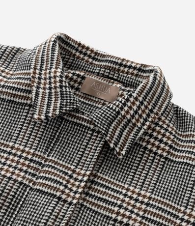 Campera Bomber en Polivelour de Cuadros Curve & Plus Size 7