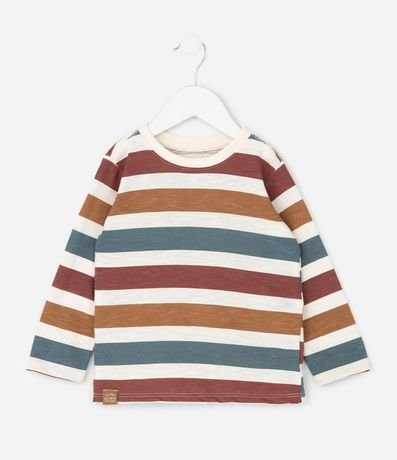 Remera Infantil con Rayas Full Print – Talle 1 a 5/6 años
