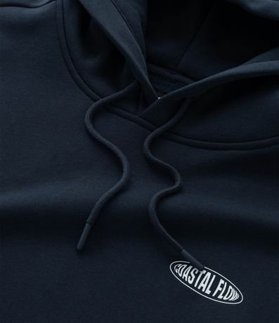 Saco Cerrado en Algodón con Felpa con Estampado Lettering y Capucha 12